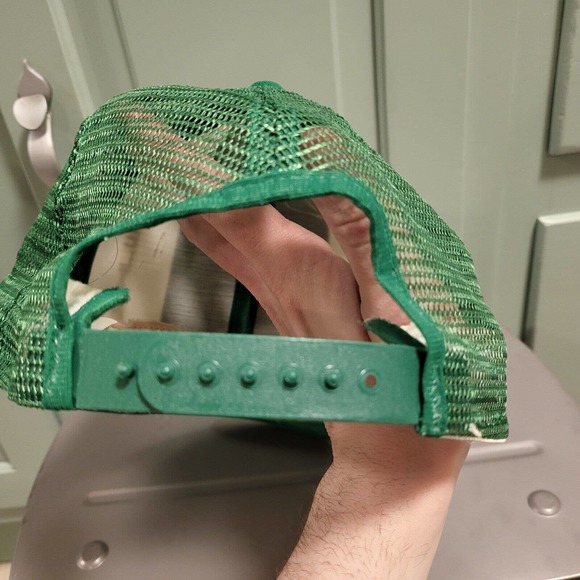 VTG 70s 80s Boston Celtics NBA AJD Lucky Stripes USA Made Snapback Mesh Hat Cap - Picture 6 of 10